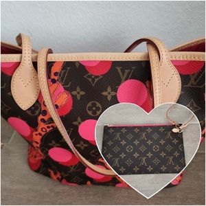 Louis Vuitton Monogram RAMAGES RARE, LTD EDITION, Neverfull MM w/Pouchette
